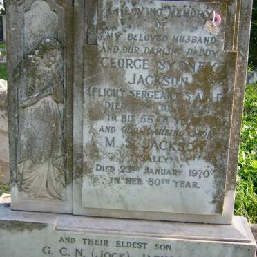 JACKSON George Sydney -1941 &amp; M.S. -1970 :: JACKSON G.C.N -1957