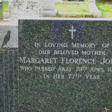 JONES Margaret Florence -1958