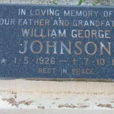 JOHNSON William George 1926-1983