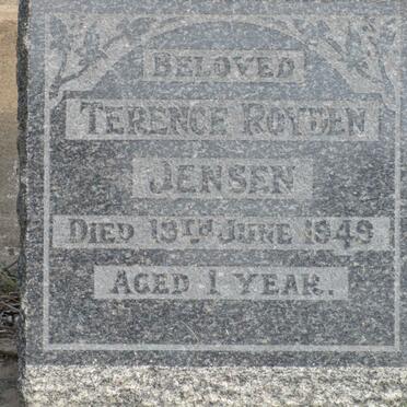 JENSEN Terence Royden  -1949