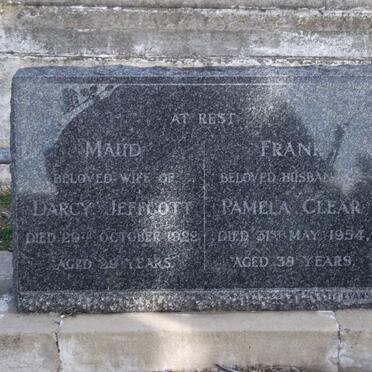 JEFFCOTT Maud -1922 :: CLEAR Frank -954