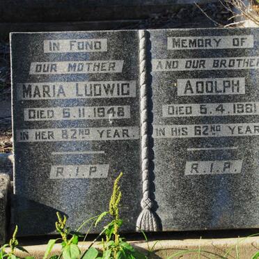 LUDWIG Maria -1942 :: LUDWIG Adolph -1961