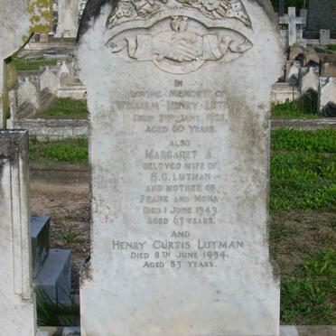 LUTMAN William Henry -1923 :: LUTMAN Henry Curtis -1954 &amp; Margaret A. -1949 :: LUTMAN Infant -1921 