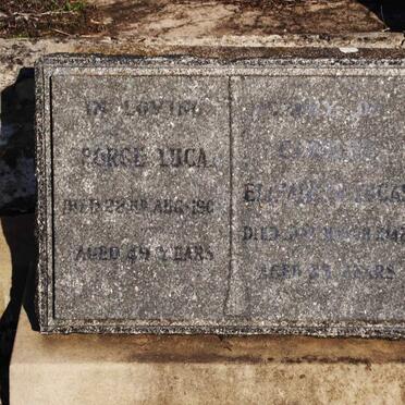 LUCAS George -1907 &amp; Caroline Elizabeth -1942