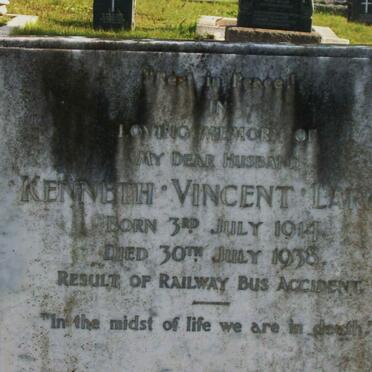 LARKIN Kenneth Vincent 1914-1938