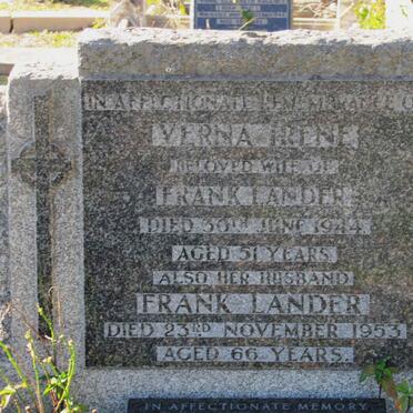LANDER Frank -1953 &amp; Verna Irene -1944