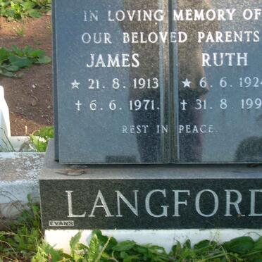 LANGFORD James 1913-1971 &amp; Ruth 1924-1993