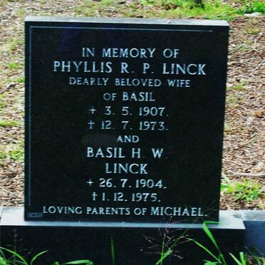 LINCK Basil H.W. 1904-1975 &amp; Phyllis R.P.1907-1973