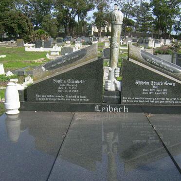 LIEBACH Wilhelm Edward Georg 1911-1975 &amp; Sophia Elizabeth MARAIS 1911-1982 