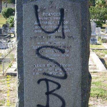 LYON Archibald 1870-1938 &amp; Frances CRAWFORD 1871-1926 :: CRAWFORD Alfred 1874- 1906