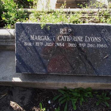 LYONS Margaret Catherine 1884-1960