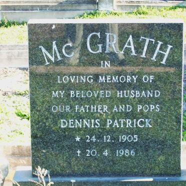 McGRATH Dennis Patrick 1905-1986