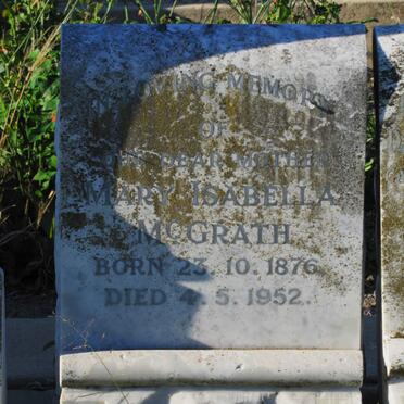 McGRATH Mary Isabella 1876-1952
