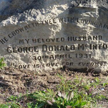 McINTOSH George Donald -1931