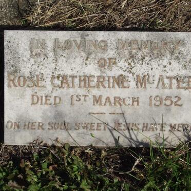 MCATEER Rose Catherine -1952