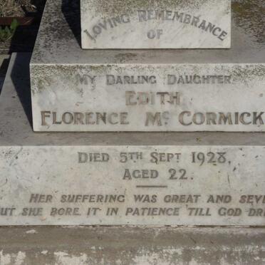 MCCORMICK Edith Florence -1928