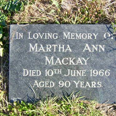 MACKAY Martha Ann -1966