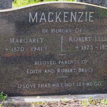 MACKENZIE Robert Leishman 1873-1955 &amp; Margaret 1870-1941