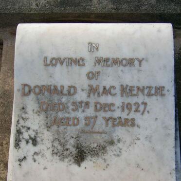 MACKENZIE Donald -1927