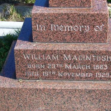 MACINTOSH William 1863-1929