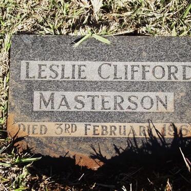 MASTERSON Leslie Clifford -1967