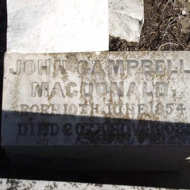 MACDONALD John Campbell 1854-1908