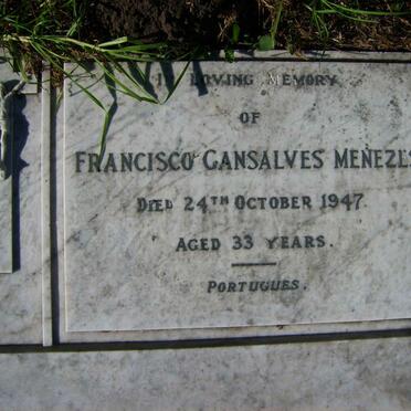 MENEZES Francisco Gansalves -1947