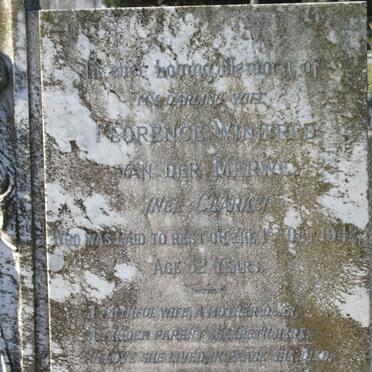 MERWE Florence Winifred, van der nee CLARKE -1942