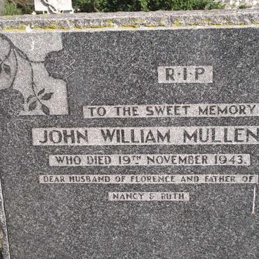MULLEN John William -1943
