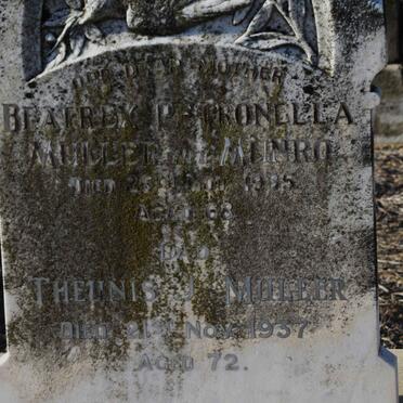 MULLER Theunis J. -1937 &amp; Beatrix Petronella MUNROE -1935