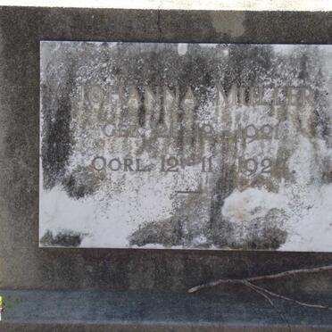 MULLER Johanna 1921-1924