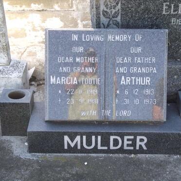 MULDER  Arthur 1913-1973 &amp; Marcia 1919-1981