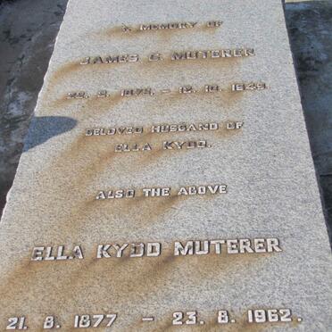 MUTERER James G. 1875-1949 &amp; Ella Kydd 1877-1962