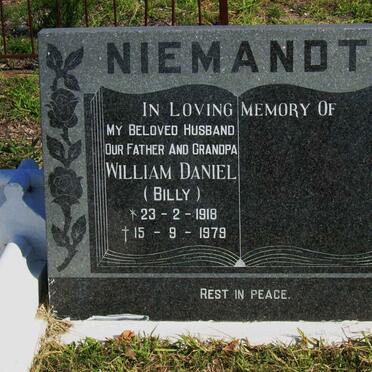 NIEMANDT William Daniel 1918-1979