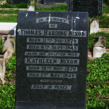 NIXON Thomas Harding 1870-1943 &amp; Kathleen 1870-1946
