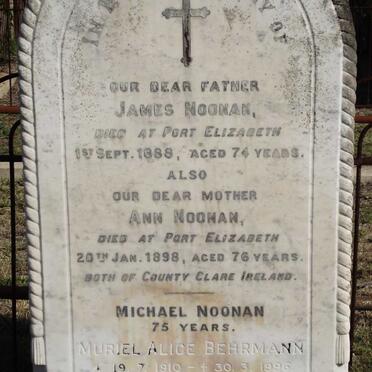 NOONAN James -1888 &amp; Ann -1898 :: NOONAN Michael :: BEHRMANN Muriel Alice 1910-1996