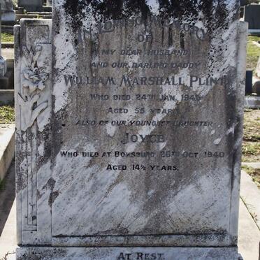 PLINT William Marshall -1941 :: PLINT Joyce -1940