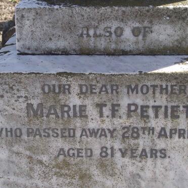 PETIET Marie T.F. 1940