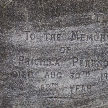 PEARSON Priscilla -1932