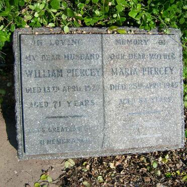 PIERCEY William -1923 &amp; Maria -1945