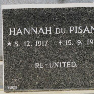 PISANI Hannah, du 1917-1995