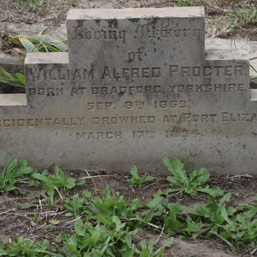 PROCTER  William Alfred 1869-1894