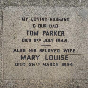 PARKER Tom -1945 &amp; Mary Louise -1954