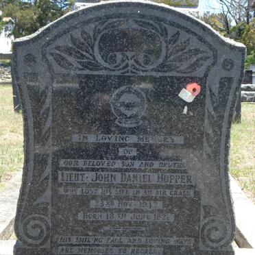 HOPPER John Daniel 1921-1942