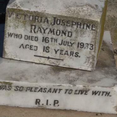 RAYMOND Victoria Josephine -1933