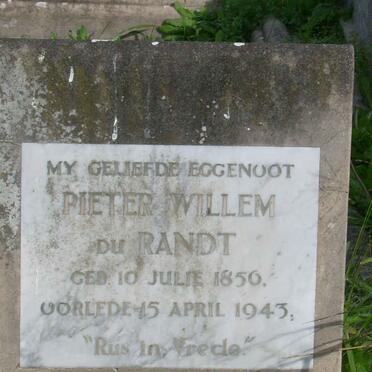 RANDT Pieter Willem, du 1856-1943