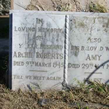 ROBERTS Archie -1945 &amp; Amy -1958