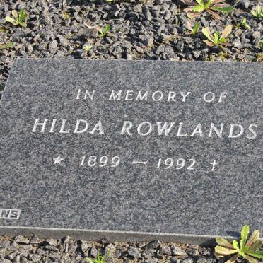 ROWLANDS Hilda 1899-1992
