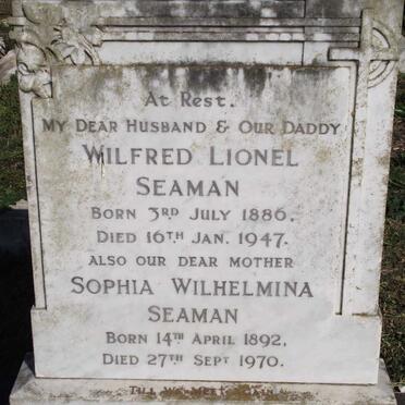 SEAMAN Wilfred Lionel 1886-1947 &amp; Sophia Wilhelmina 1892-1970 :: SEAMAN Enid 1921-1926 :: SEAMAN Enid 1921-1926