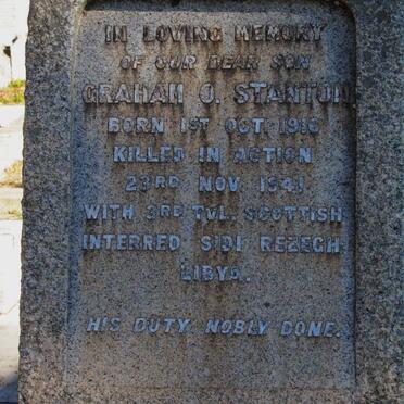 STANTON Graham O. 1916-1941